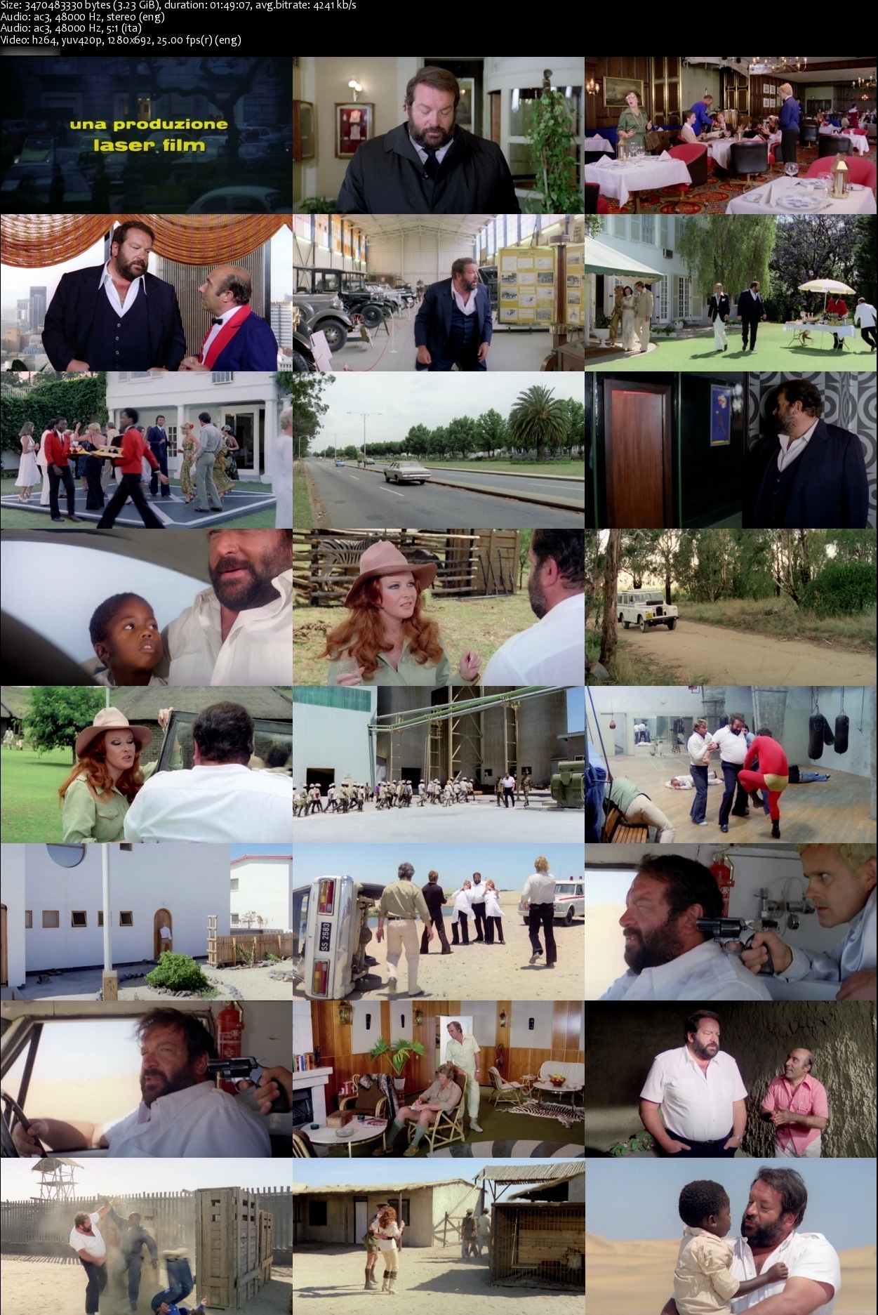 Flatfoot in Africa (1978) Steno, Bud Spencer, Enzo Cannavale, Werner Pochath-poster