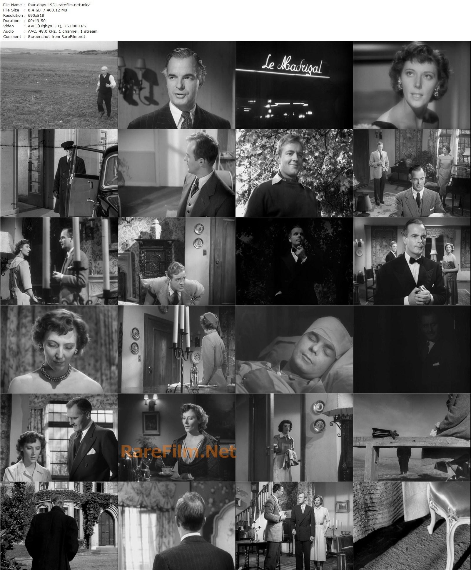 Four Days (1951) John Guillermin, Hugh McDermott, Kathleen Byron, Peter Reynolds-poster