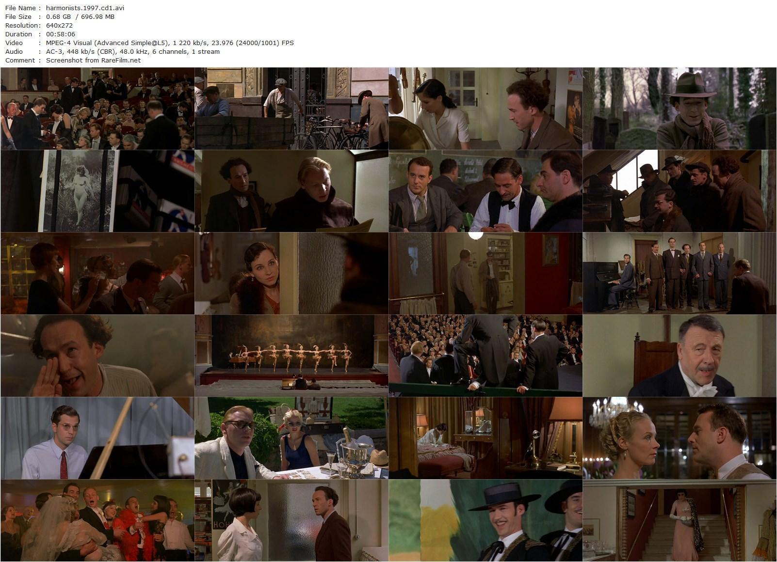 Comedian Harmonists (1997) Joseph Vilsmaier, Ben Becker, Heino Ferch, Ulrich Noethen-poster