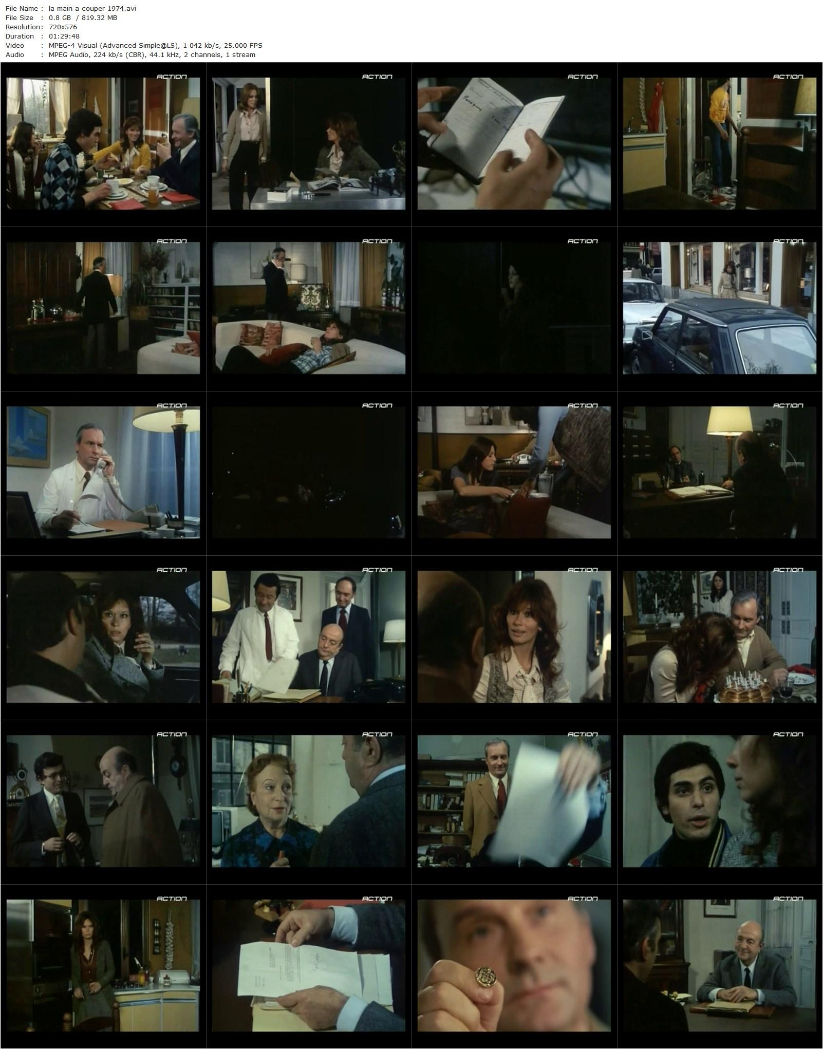 Bloody Murder / …la main à couper (1974) Etienne Périer, Lea Massari, Michel Bouquet, Bernard Blier-poster