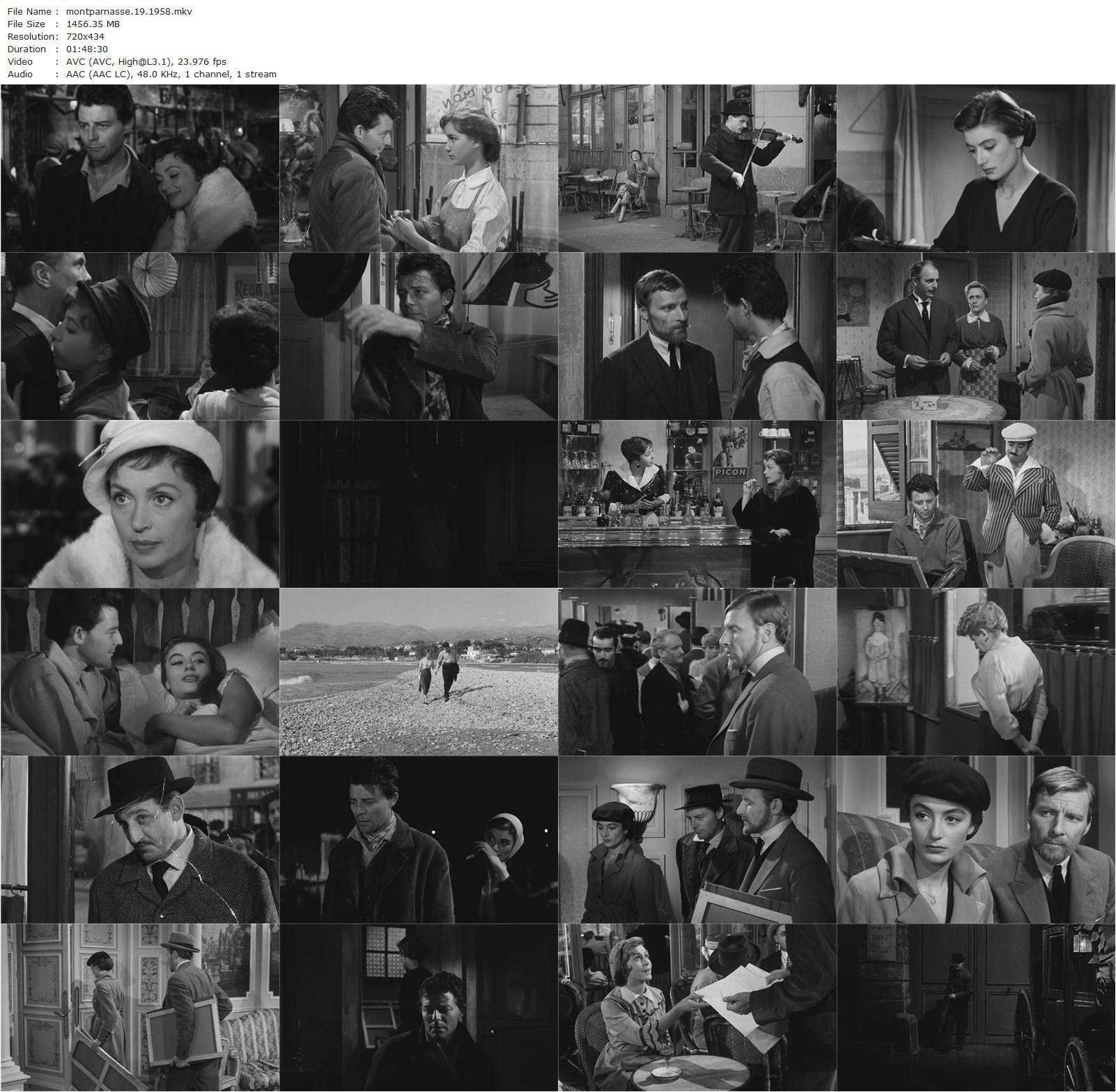 Montparnasse 19 (1958) Jacques Becker, Gérard Philipe, Lilli Palmer, Lea Padovani-poster