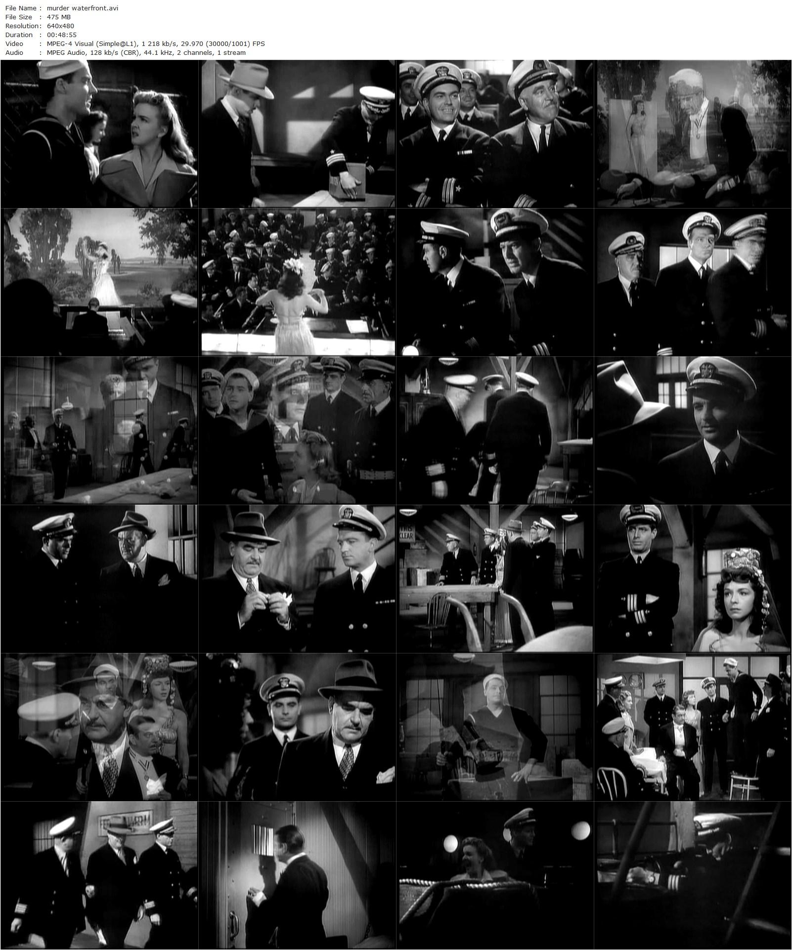 Murder on the Waterfront (1943) B. Reeves Eason, Warren Douglas, Joan Winfield, John Loder-poster