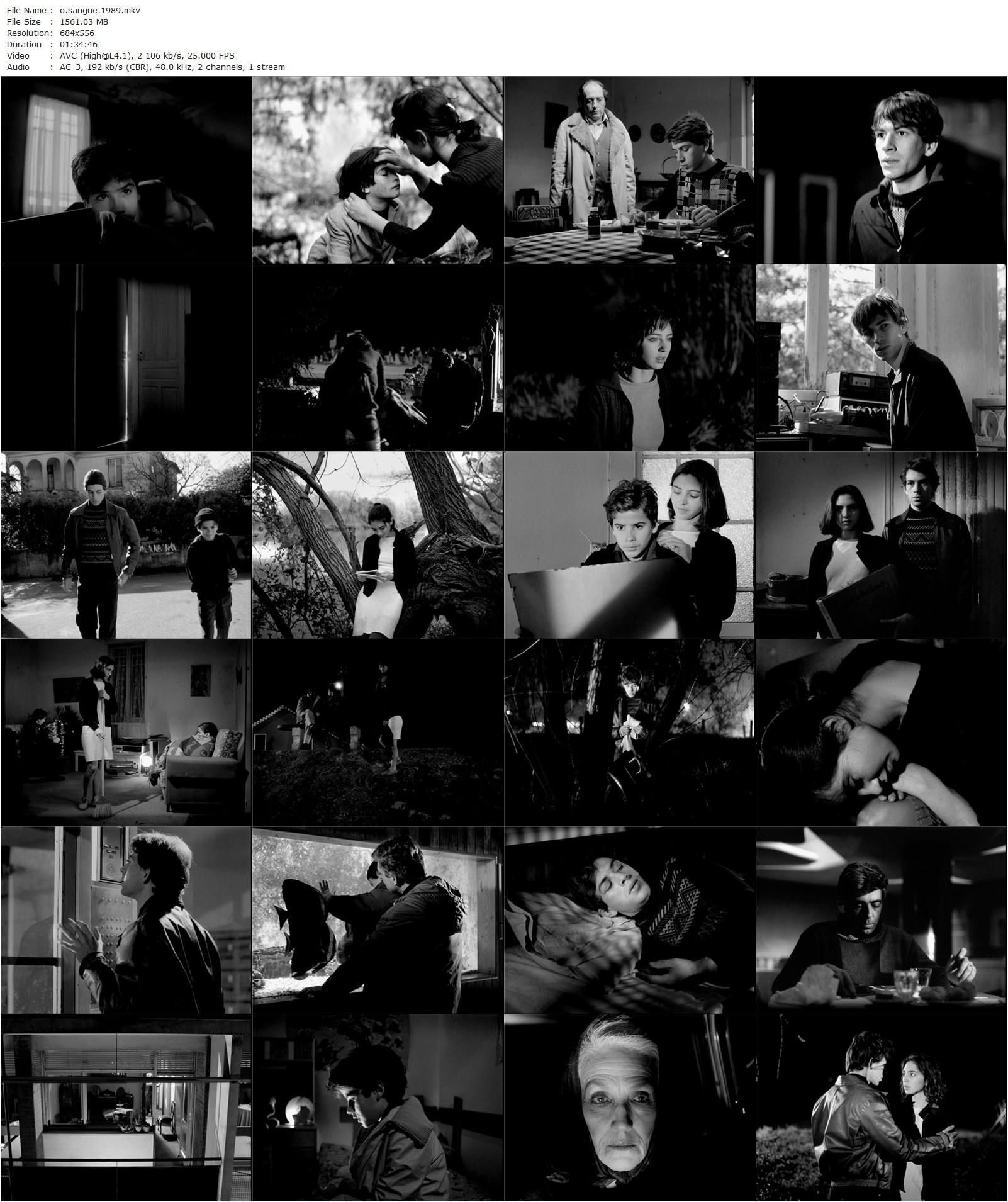 The Blood AKA O Sangue (1989) Pedro Costa, Pedro Hestnes, Nuno Ferreira, Inês de Medeiros-poster