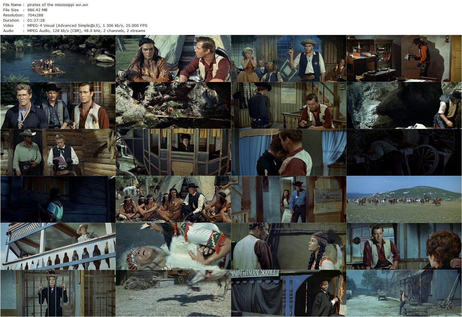 Pirates of the Mississippi (1963) Jürgen Roland-poster