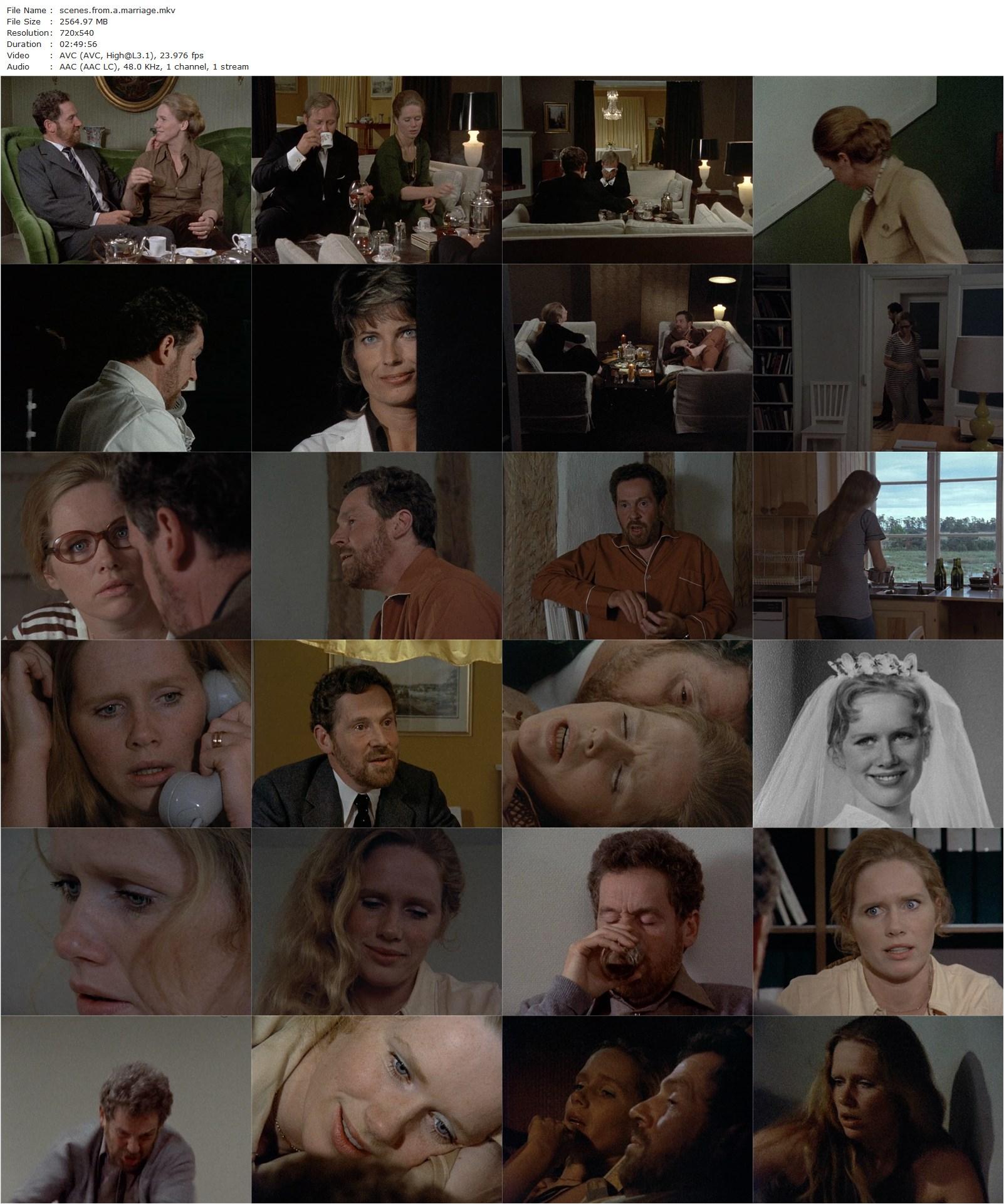 Scenes from a Marriage (1974) Ingmar Bergman, Liv Ullmann, Erland Josephson, Bibi Andersson-poster