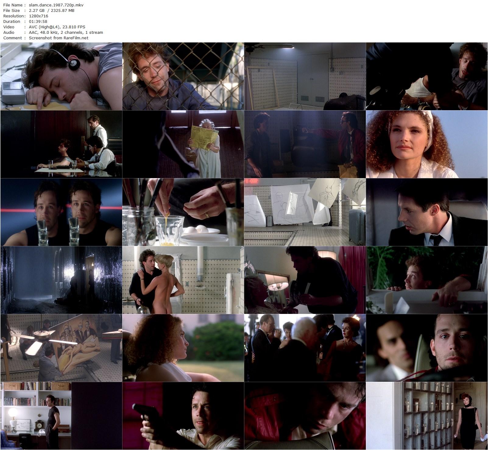 Slam Dance (1987) Wayne Wang, Tom Hulce, Mary Elizabeth Mastrantonio, Virginia Madsen-poster