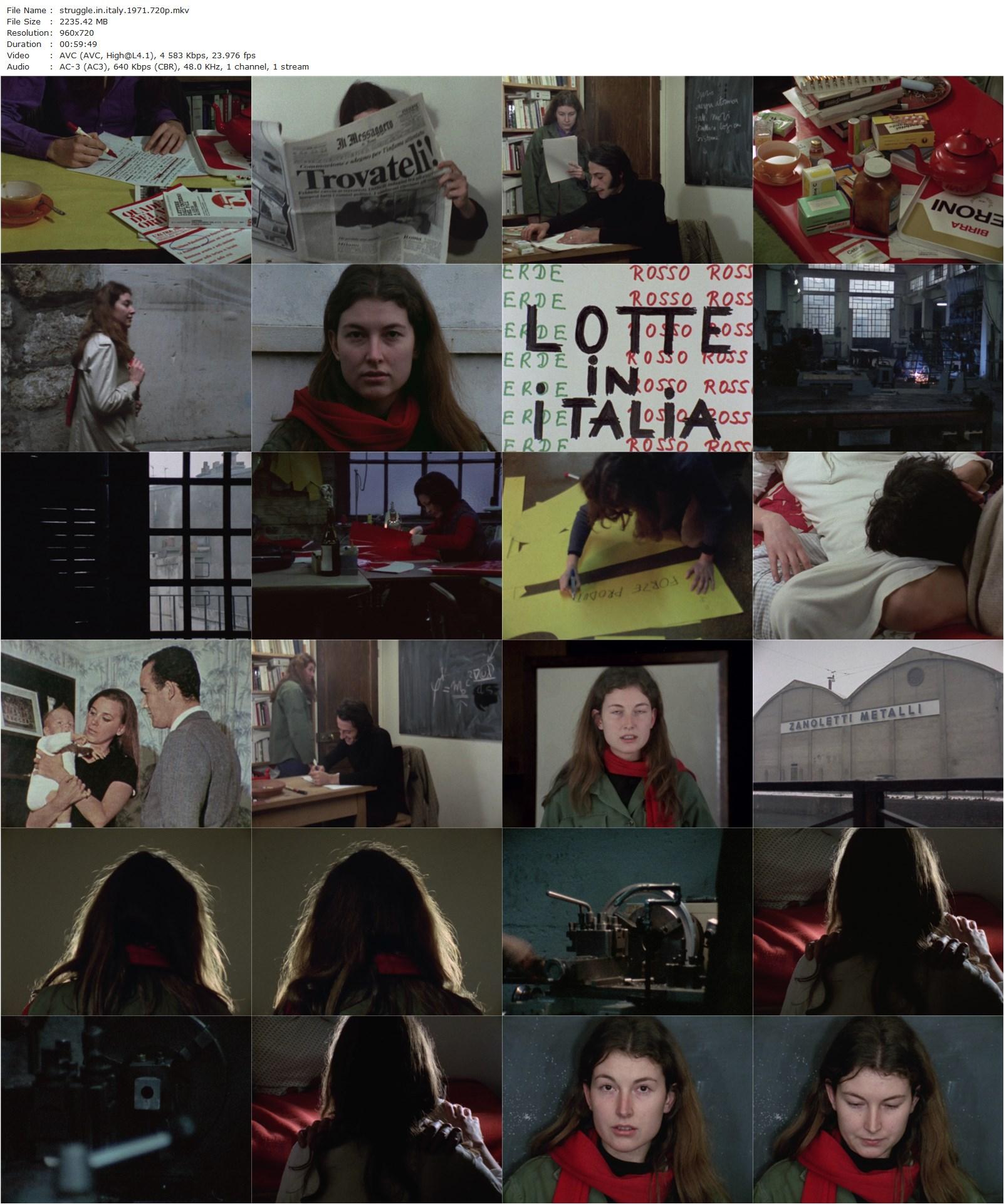 Struggle in Italy (1971) Groupe Dziga Vertov, Jean-Luc Godard, Cristiana Tullio-Altan, Paolo Pozzesi, Jerome Hinstin-poster