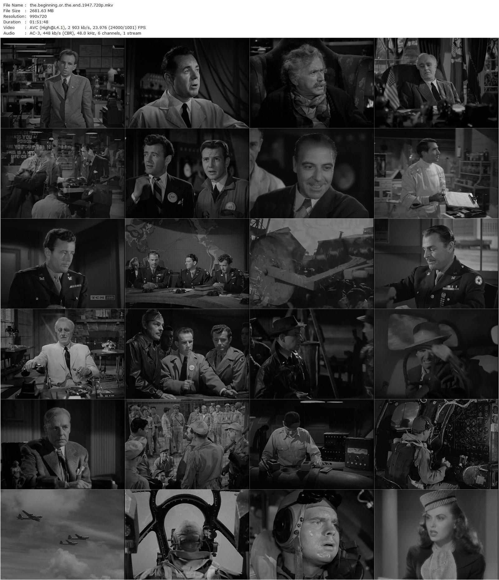 The Beginning or the End (1947) Norman Taurog, Brian Donlevy, Robert Walker, Tom Drake-poster