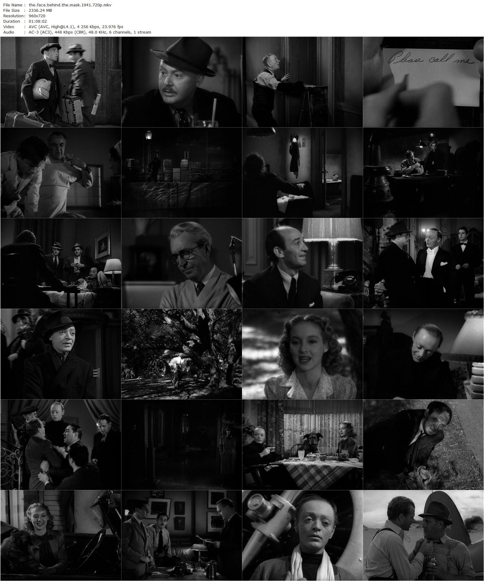 The Face Behind the Mask (1941) Robert Florey, Peter Lorre, Evelyn Keyes, Don Beddoe-poster