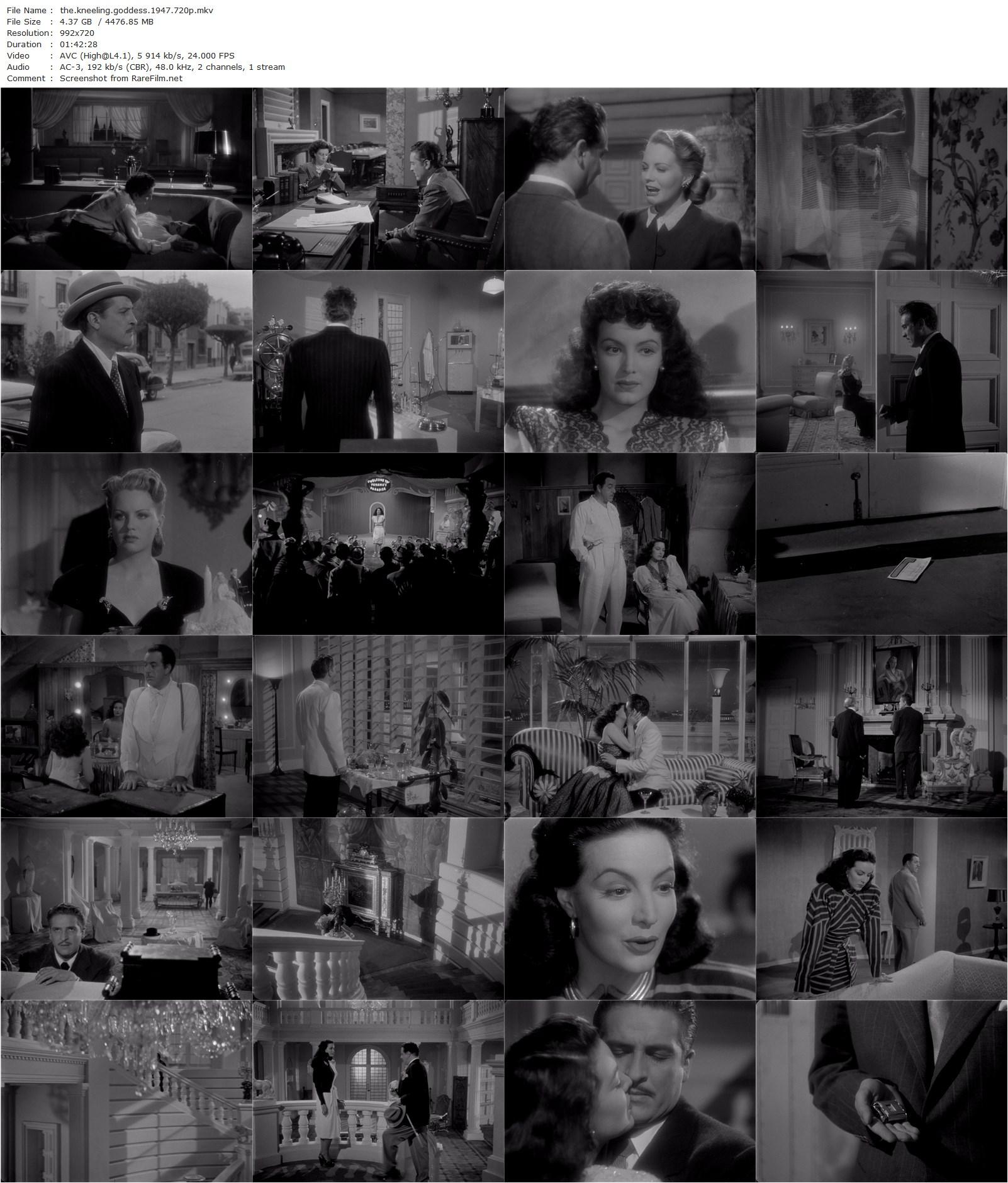 La diosa arrodillada / The Kneeling Goddess (1947) Roberto Gavaldón, María Félix, Arturo de Córdova, Rosario Granados-poster