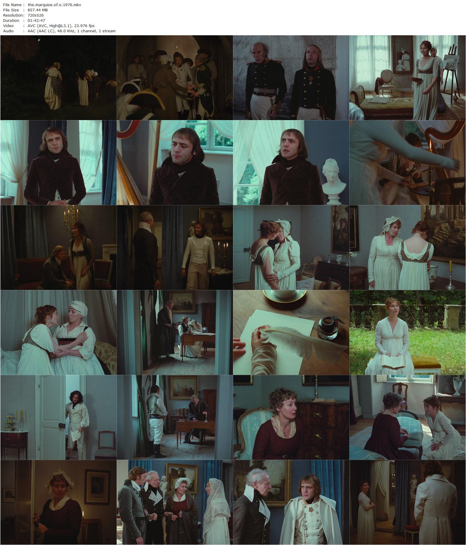 The Marquise of O / Die Marquise von O… (1976) Éric Rohmer, Edith Clever, Bruno Ganz, Edda Seippel-poster