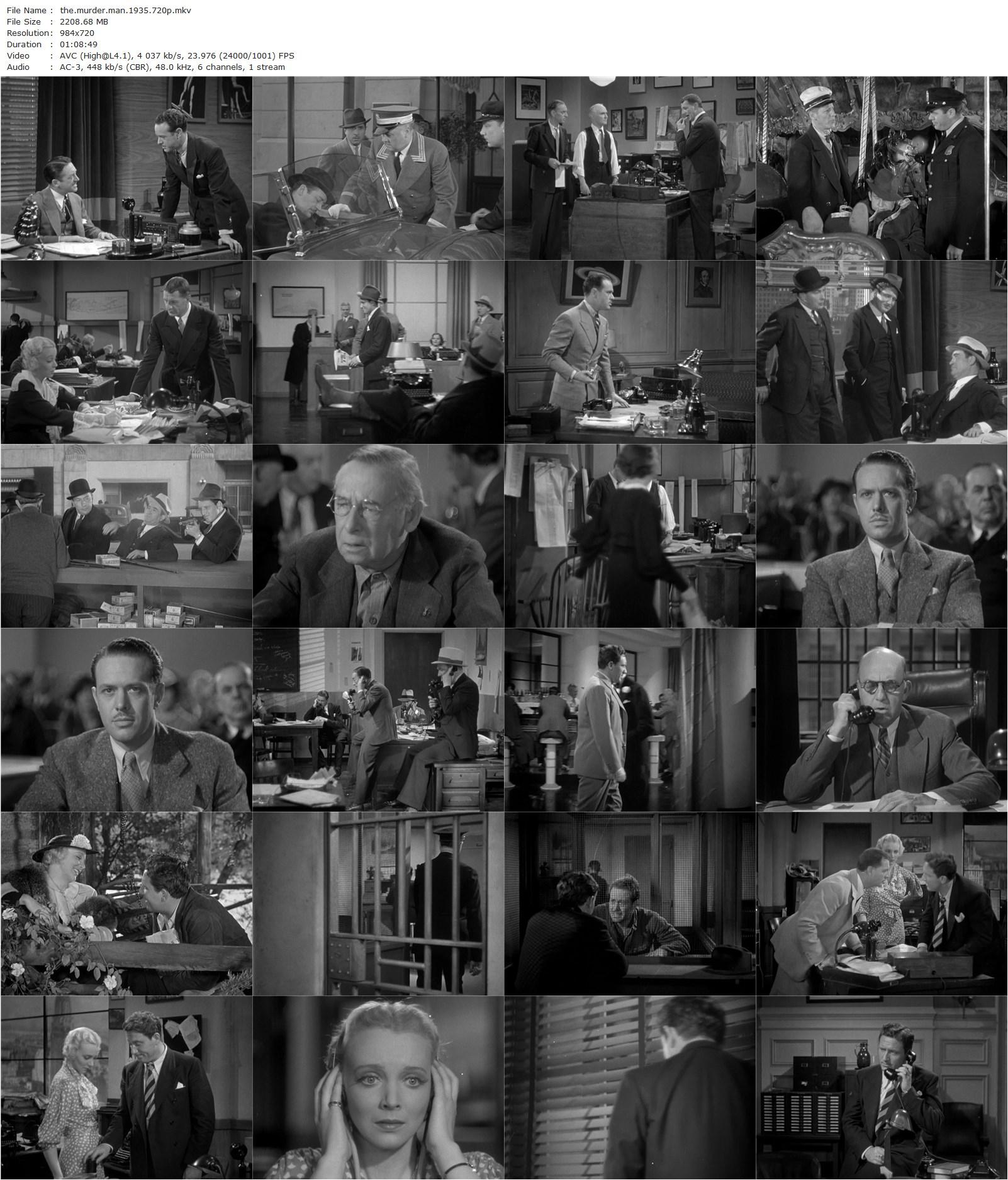 The Murder Man (1935) Tim Whelan, Spencer Tracy, James Stewart, Virginia Bruce-poster