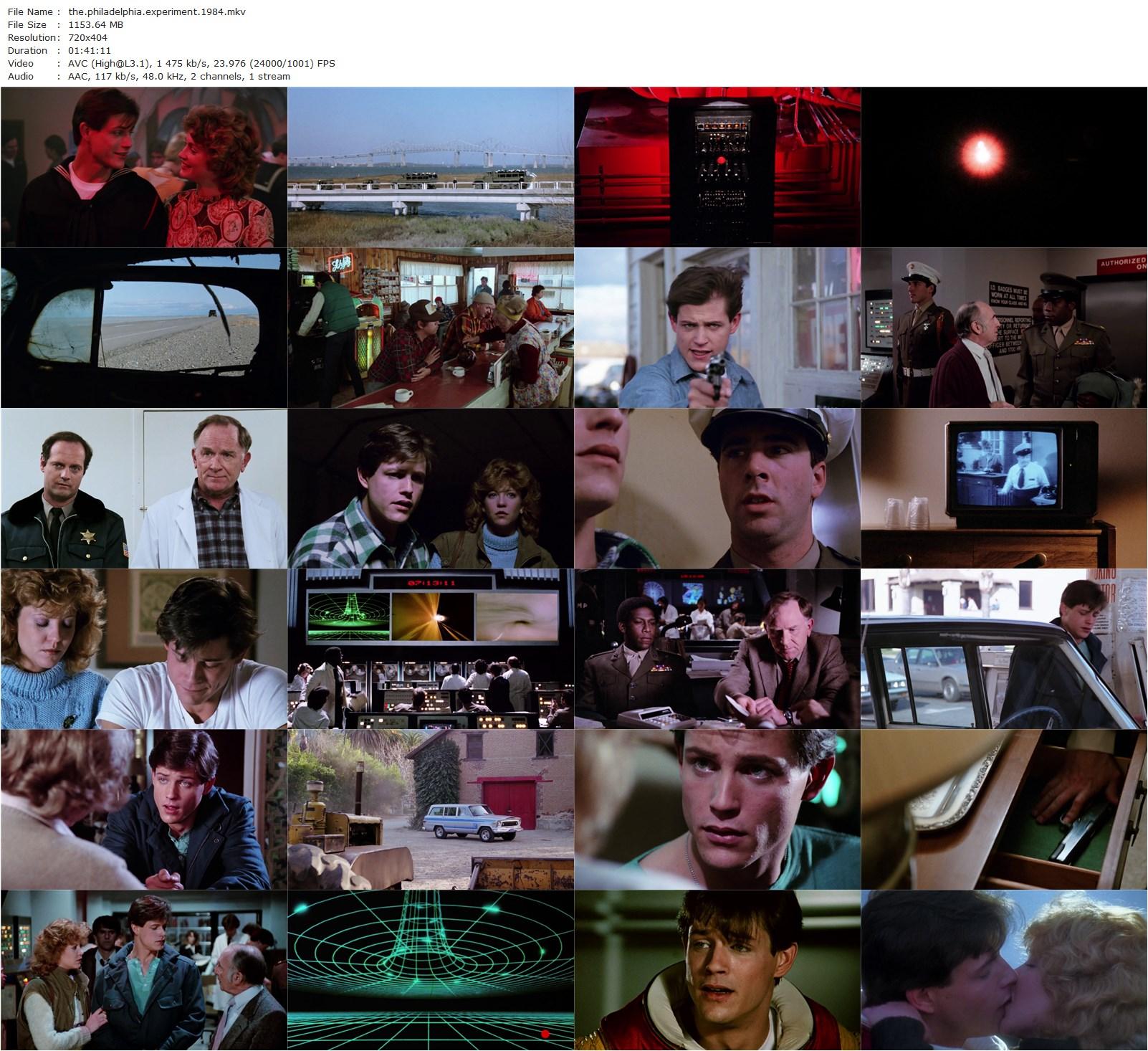 The Philadelphia Experiment (1984) Stewart Raffill, Michael Paré, Nancy Allen, Eric Christmas-poster