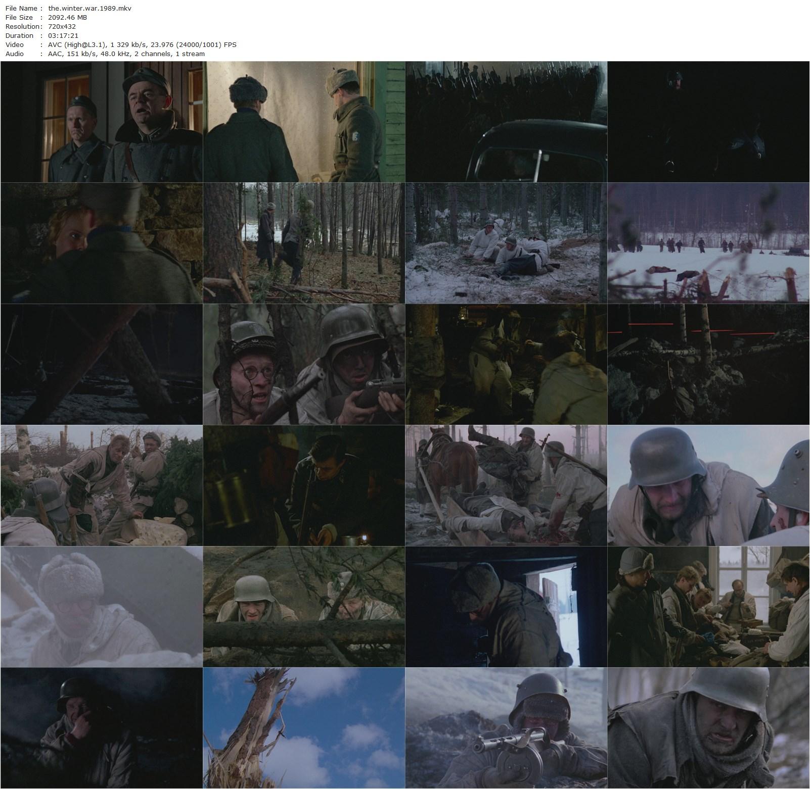 The Winter War AKA Talvisota (1989) Pekka Parikka, Taneli Mäkelä, Vesa Vierikko, Timo Torikka-poster