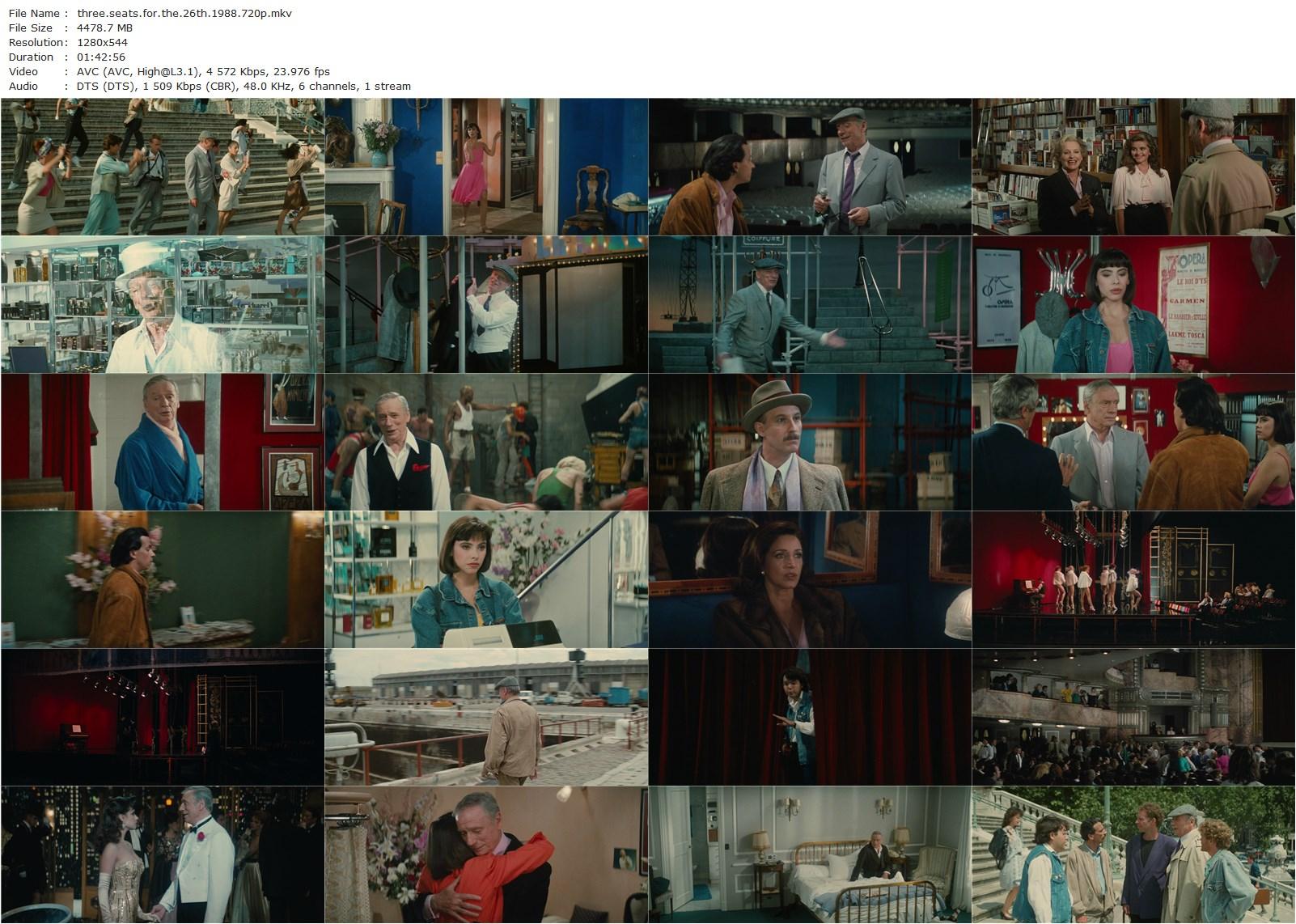 Three Seats for the 26th / Trois places pour le 26 (1988) Jacques Demy, Yves Montand, Mathilda May, Patrick Fierry-poster